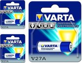 Varta  V27A 27A A27 Battery Professional Electronics - 3 Stuks