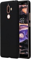 Zwart TPU back case cover Hoesje voor Nokia 7 Plus