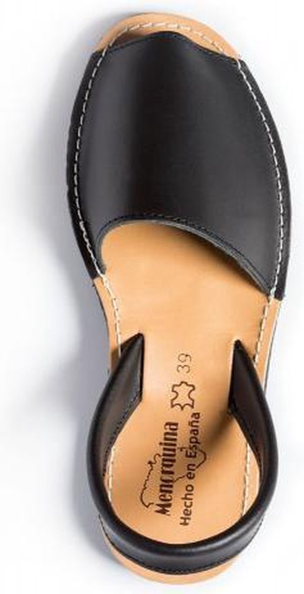 Menorquina -spaanse sandalen-avarca-zwart- s-dames-heren