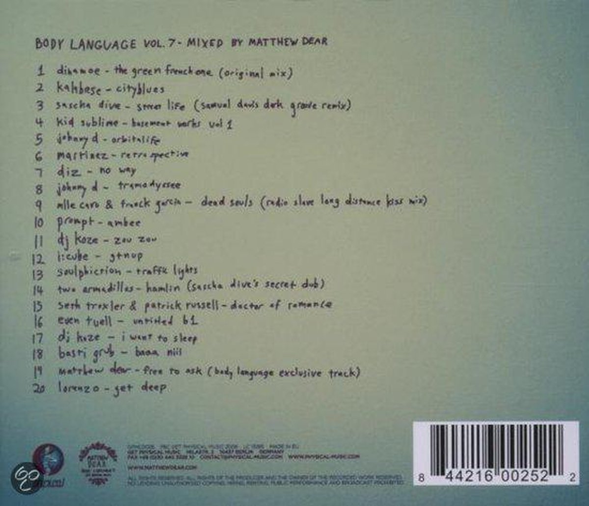 Body Language, Vol. 7