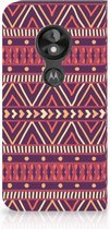 Motorola Moto E5 Play Uniek Standcase Hoesje Aztec Purple