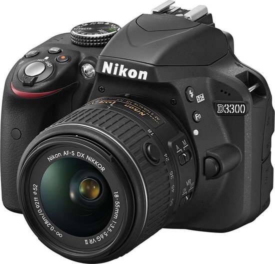 gebed Boekwinkel landen Nikon D3300 + 18-55 VR II - Spiegelreflexcamera - Zwart | bol.com