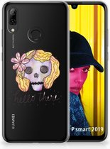 Huawei P Smart 2019 Uniek TPU Hoesje Boho Skull