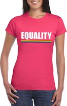LGBT shirt roze Equality dames XL