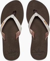 Chaussons Reef Star Cushion Sassy Dames - Marron / Blanc - Taille 41