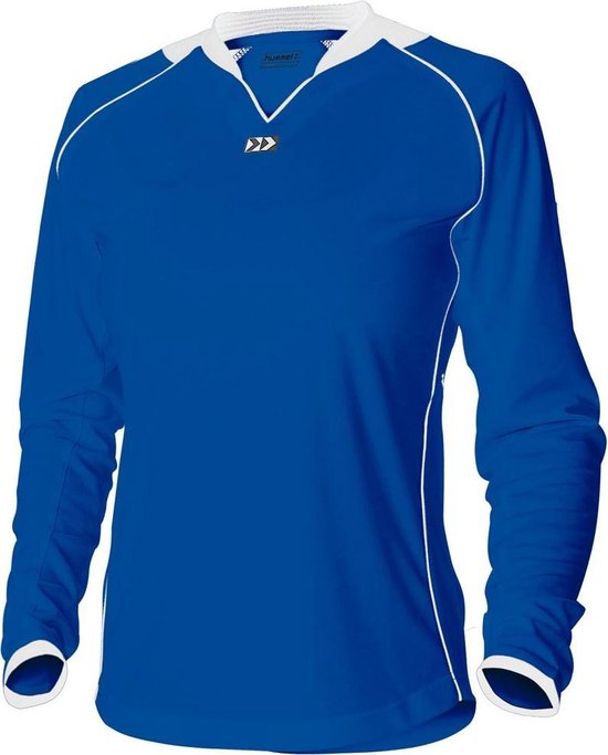 Hummel London Ladies Shirt LM - Voetbalshirt - Vrouwen - Maat XXS - Blauw kobalt