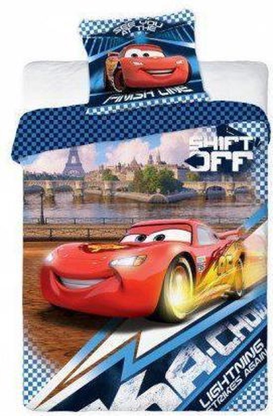Disney Cars - Dekbedovertrek - Eenpersoons - 140x200 cm - Multi | bol.com