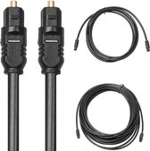 DrPhone Digitale Optische Audio Kabel - 1.5M - Digital Optical - Toslink - Vergulde Kabel – SPDIF voor o.a Dolby Digital Receiver / TV / Sound Bar/ GameConsoles/ Blu-ray /DVD /Ampl