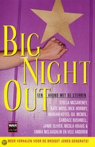 Boek 'BIG NIGHT OUT', Een avond met de sterren, met een hand en gouden ster op een paarse deur.