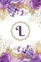 Plan on It Undated 12 Month Weekly Calendar Planner - Personalized Letter L