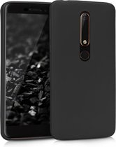 DrPhone Nokia 6.1/ Nokia 6 (2018) siliconen hoesje - TPU case - Ultra dun flexibele hoes   Zwart