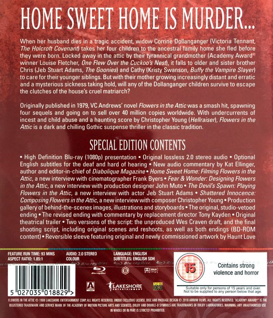 Flowers In The Attic [Bluray] (Bluray) Dvd's