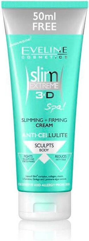 Eveline Cosmetics Slim Extreme 3D Crème Anti Cellulite Minceur +  Raffermissante 250 ml. | bol.com