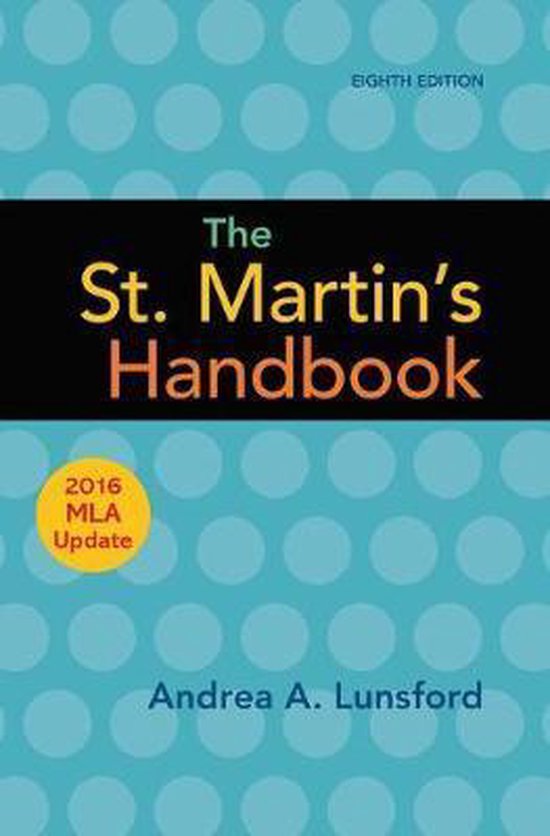 The St Martin s Handbook with 2016 MLA update - cover