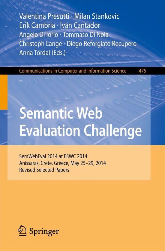 Springer Nature Proceedings Computer Science - Semantic Web  ... - cover