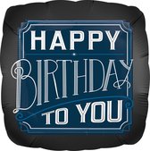 AMSCAN - Aluminium Happy birthday to you ballon