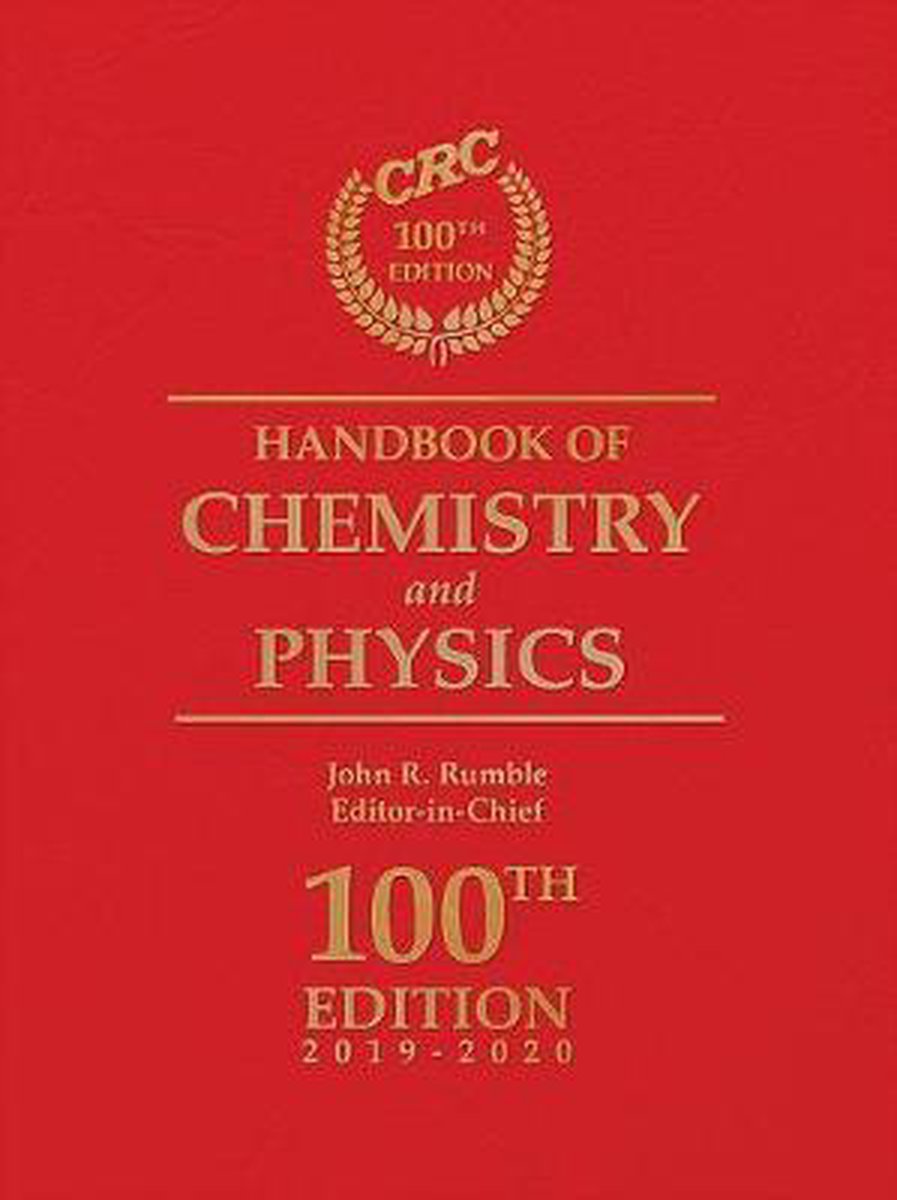 CRC Handbook of Chemistry and Physics, 100th Edition 9781138367296 Boeken