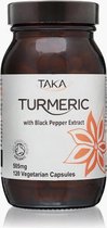 TAKA Turmeric / Kurkuma Turmeric & Zwarte Peper Extract Capsules Biologisch – 120 vcaps