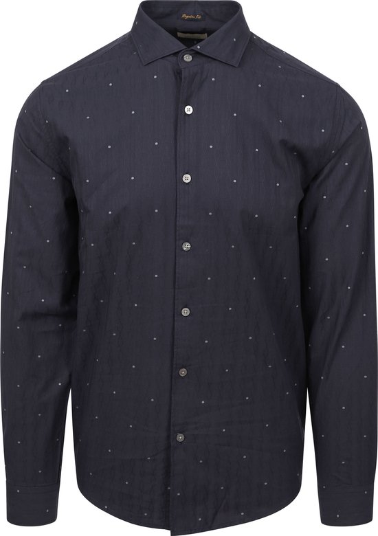Dstrezzed Overhemd Sven Donkerblauw - Maat M - Heren - Overhemden Casual