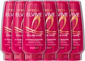 L'Oréal Paris Elvive Color Vive Conditioner - Gekleurd haar of highlights - Behoudt de kleurintensiteit en levendigheid van de kleur - 6x200ml