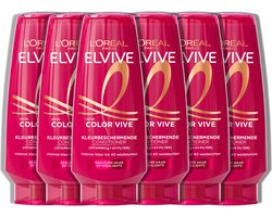 L'Oréal Paris Elvive Color Vive Conditioner - Gekleurd haar of highlights - Behoudt de kleurintensiteit en levendigheid van de kleur - 6x200ml