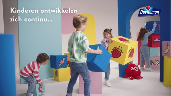 Davitamon Junior 1+ vloeibare vitamines - multivitamine kinderen - framboos - 100 ml