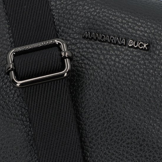 Sac à épaule Mandarina Duck Mellow Leather, Cuir De Veau Noir, Femme, Bandoulière Ajustable