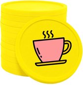 Jetons de café / jetons de consommation CombiCraft Jaune fluo - Ø29mm - 100 pièces