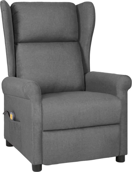 GranMaison Massagestoel Elektrisch Lichtgrijs Ergonomisch - Massagestoel - €227,95