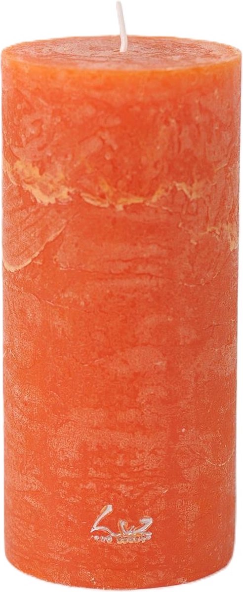 LUZ Rasteli Luz Your Kaars Cilinder Oranje D 7 cm H 15 cm