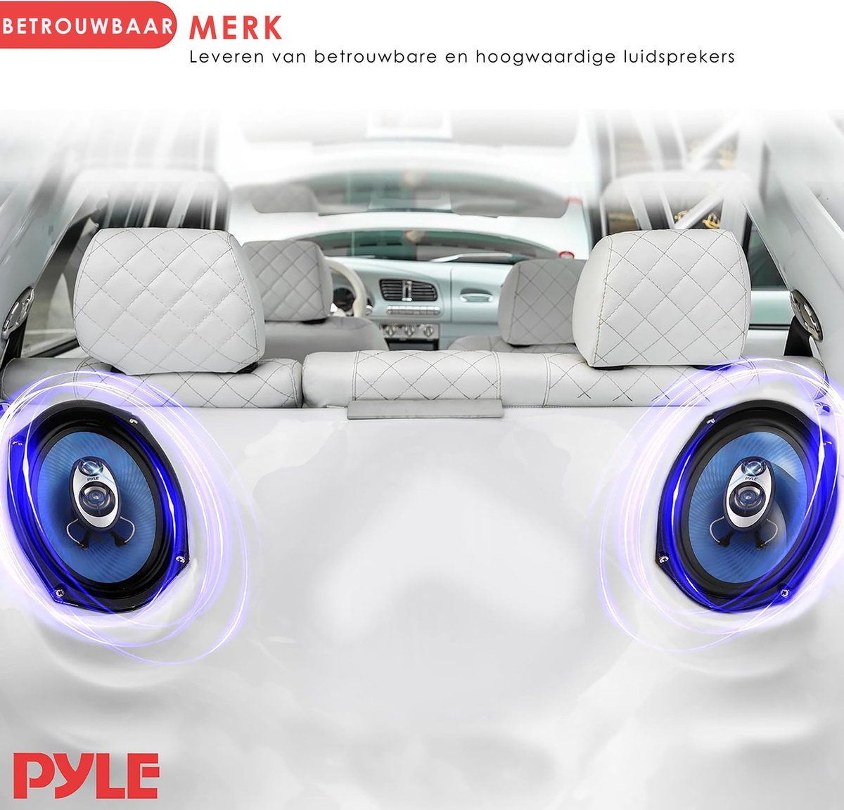 Pyle Auto Luidsprekerset - 3-Weg Auto Speakers – Luidspreker voor Auto- 360 Watt – foto 6