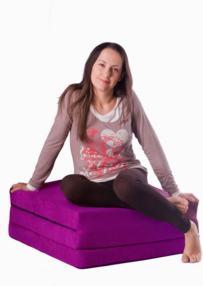 Viking Choice Logeermatras Extra Dik Violet - Opvouwbaar Camping Matras 195x80x15cm