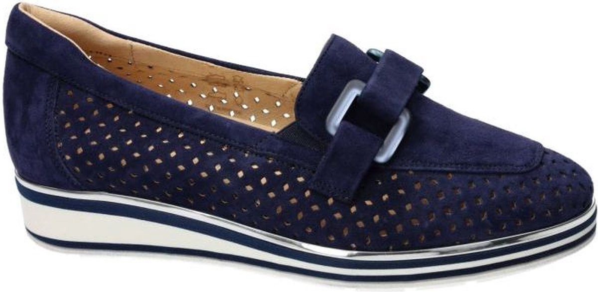 Softwaves -Dames - blauw donker - ballerina's & mocassins - maat 41