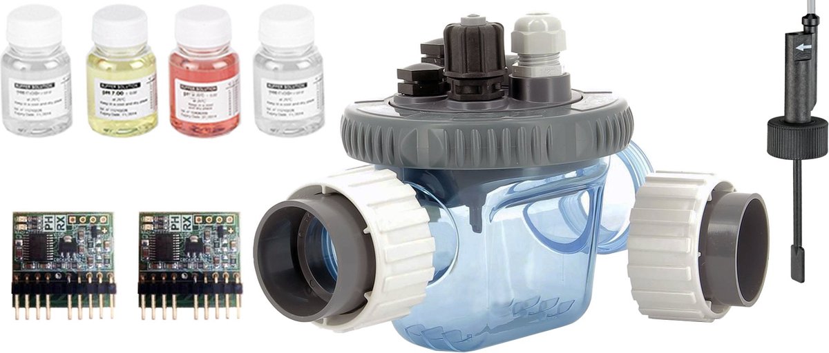 Sugar Valley Installatieset Deluxe: pH & Redox chips, vloeistoffen en flowkamer met switch