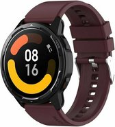 By Qubix 22 mm - Bracelet sport en Siliconen - Rouge vin - Huawei Watch GT 2 - GT 3 - GT 4 (46 mm) - Huawei Watch GT 2 Pro - GT 3 Pro (46 mm)