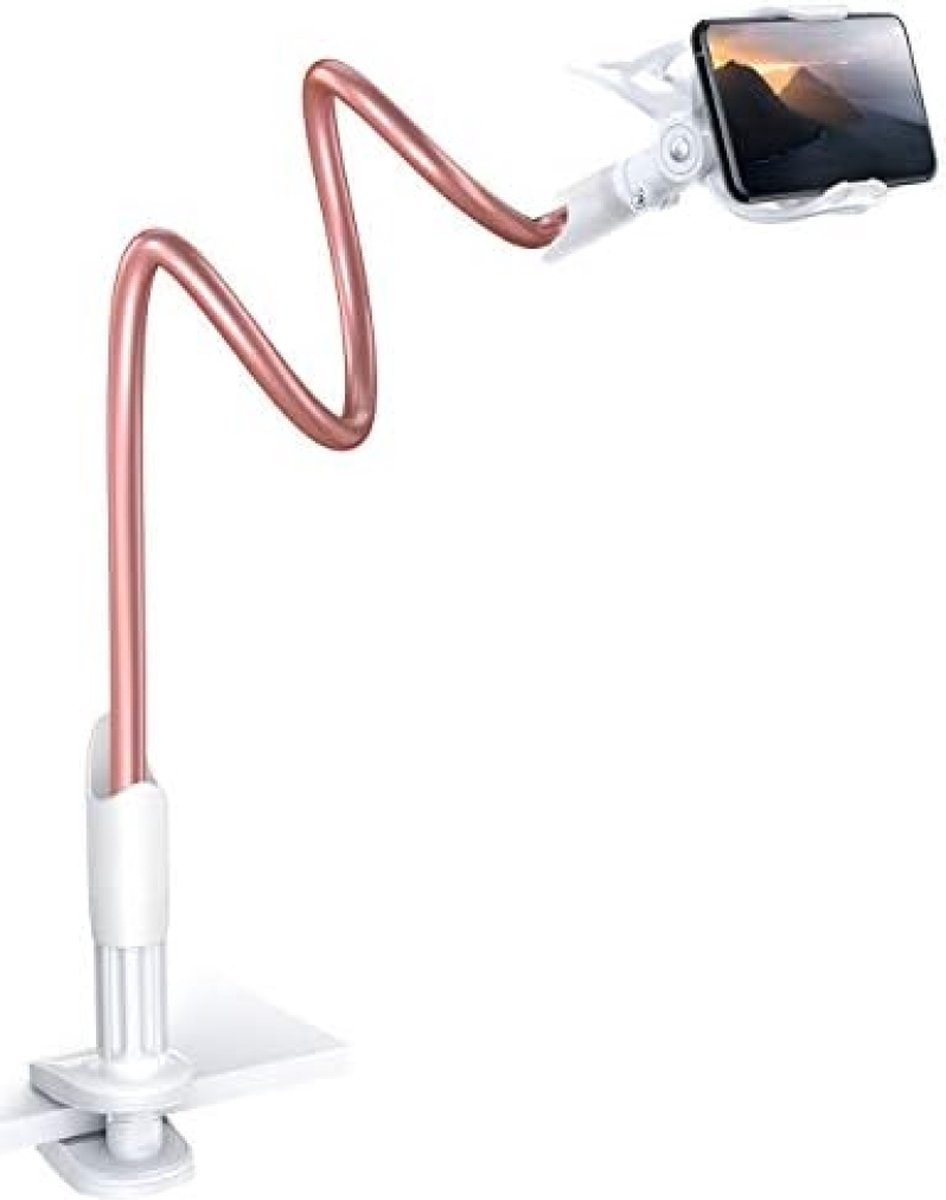 Zwanenhals Telefoonhouder - Universele Telefoonstandaard 360 Flexibele Klembeugelbed