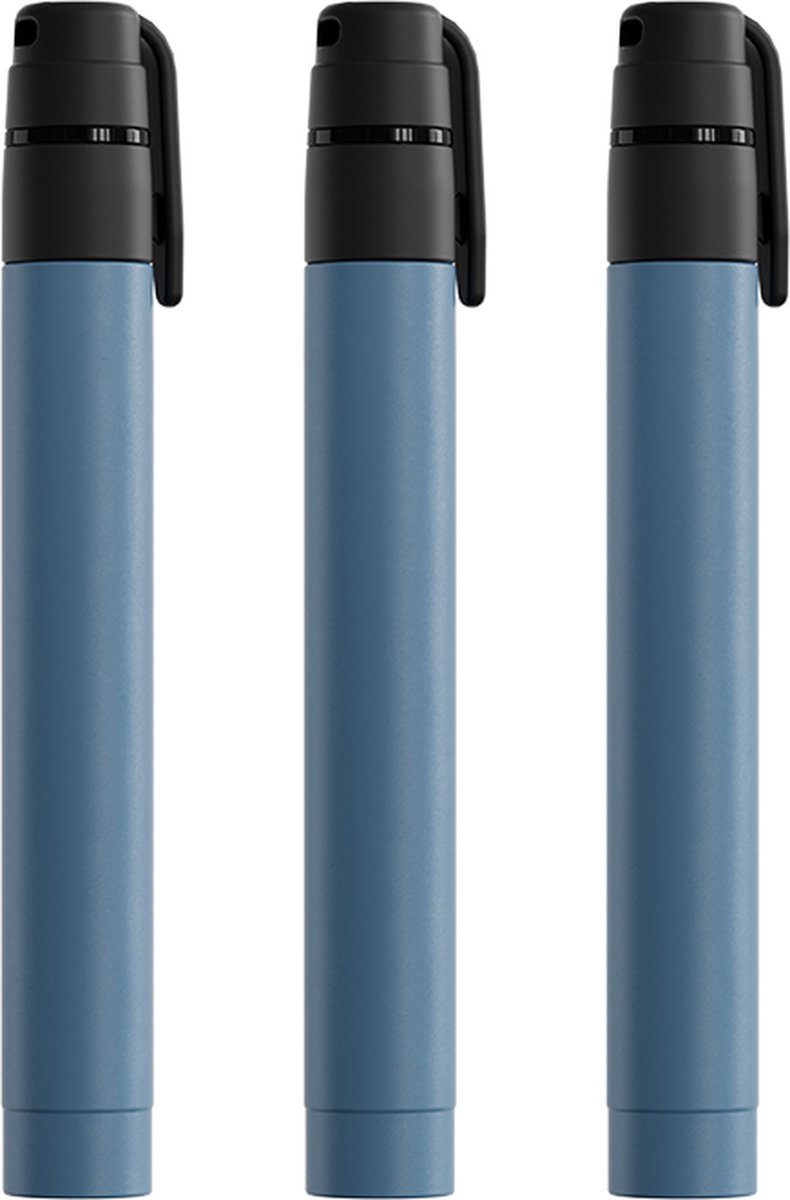 COMBIDEAL - 3x Waterfilter pen – Filter 3000L Water | Waterzuivering voor Noodpakket, Survival & Outdoor