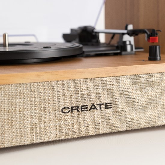 CREATE - Platenspeler met 2 externe luidsprekers, Bluetooth en RCA-uitgang - RECORD PLAYER PRO — afbeelding 3