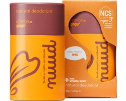 nuud - natuurlijke, vegan deodorant - Sinaasappel x Gember Stick