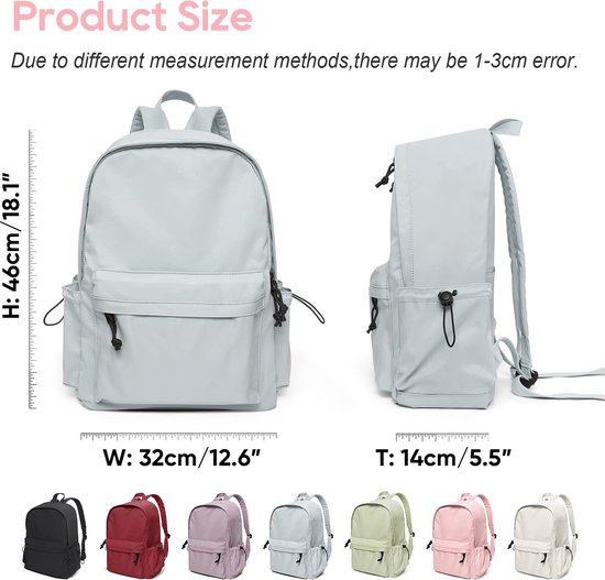Suweir Schoolrugzak meisjes schooltas jongens tieners schooltas multi