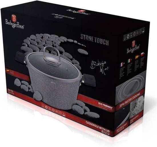Berlinger Haus BH-1151N cocotte 20 cm, Grey Stone Touch Line