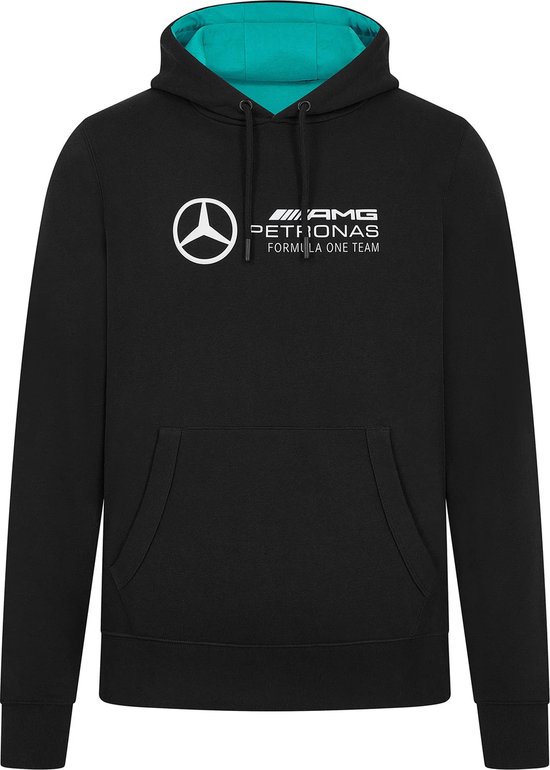 Sweat à capuche Mercedes 3D Logo Zwart XXL - AMG - George Russel - Kimi Antonelli - Formule 1