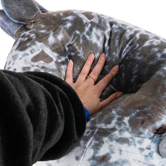 Mollig Blob Seal Kussen, 30cm Schattig Zeehond Knuffeldier Katoen Pluche Speelgoed Kussen Comfortabel Zacht Zegel Knuffelkussen Rugkussen Dier Kussen Goed