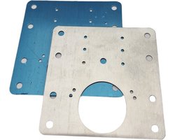Knaak Scharnier Reparatie Plaat / Set - Incl. 12 Schroeven - 2 Stuks