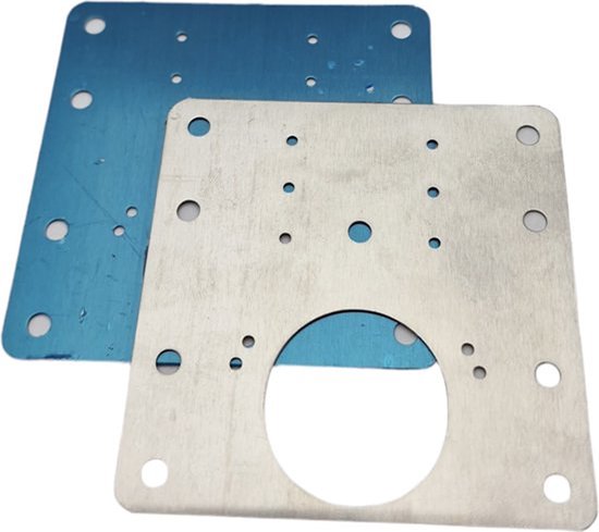 Plaque / Plaques / Set de réparation de charnière Knaak - Comprenant 12 Vis - 2 pièces