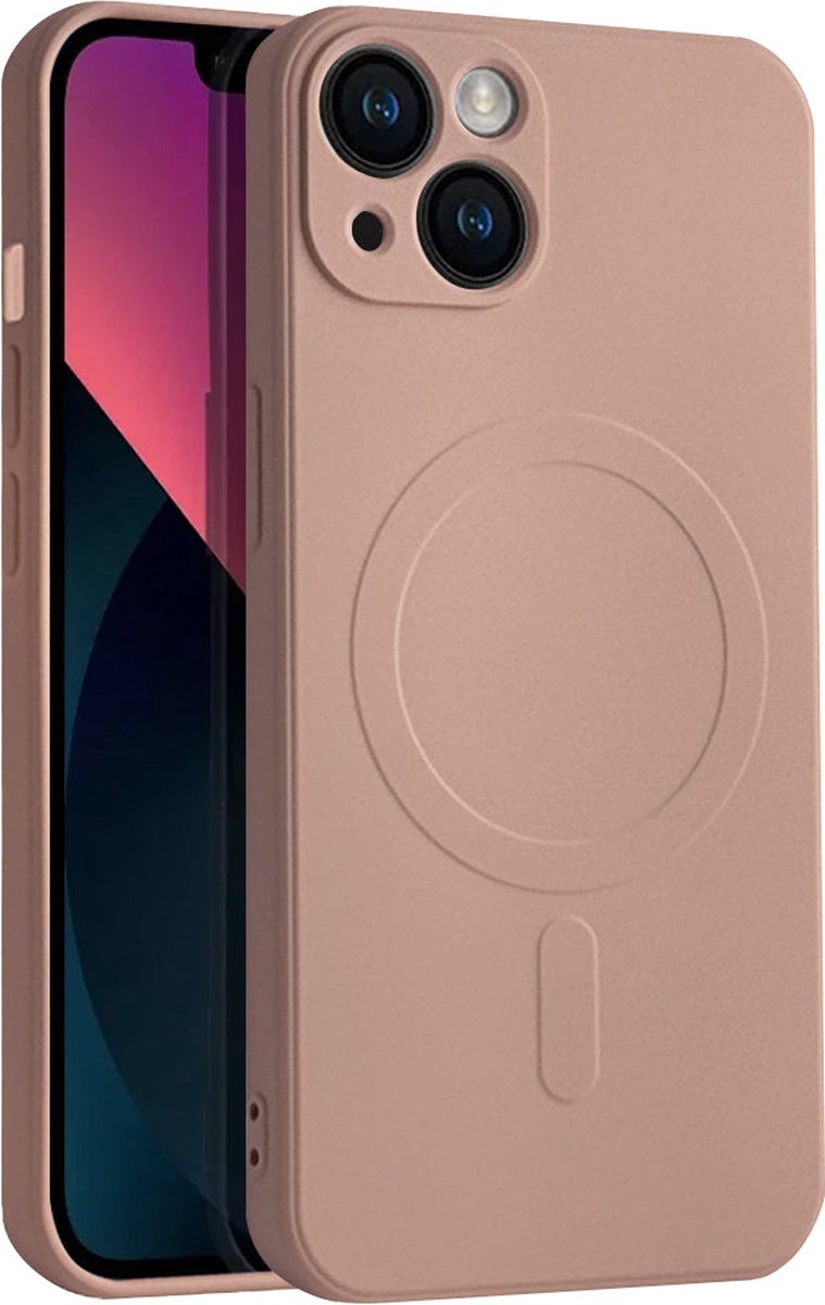 Casify Siliconen Hoesje geschikt voor MagSafe iPhone 13 Hoesje - Roze