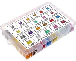 Knaak Steekzekeringen Set van 300 Stuks - Auto Zekeringen - Diverse Soorten