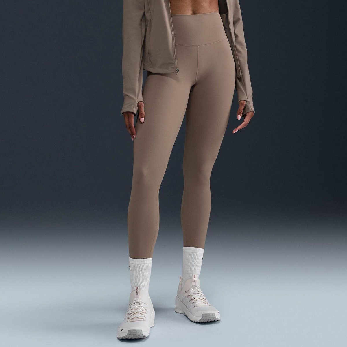 NIKE one women’s high-waisted full- Lange trainingslegging dames Bruin