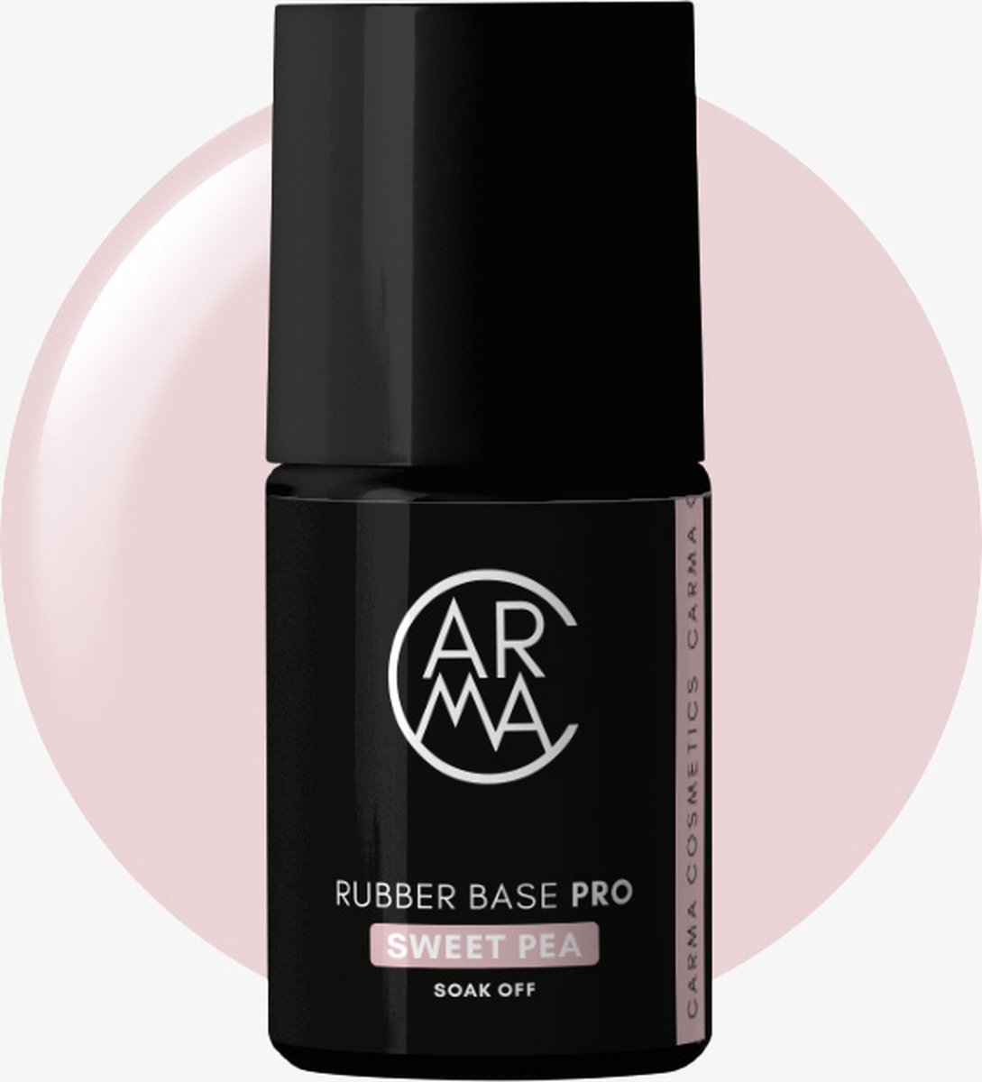 CARMA COSMETICS RUBBER BASE SWEET PEA - NUDE CARMA RUBBER BASE