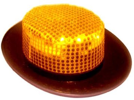 Funny Fashion Carnaval verkleed bolhoed - goud- glitter - volwassenen - foute party